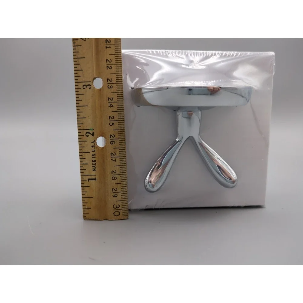 Oakbrook Collection Double Robe Hook‎ Polished Chrome Zinc 2 in Hook 30 lb